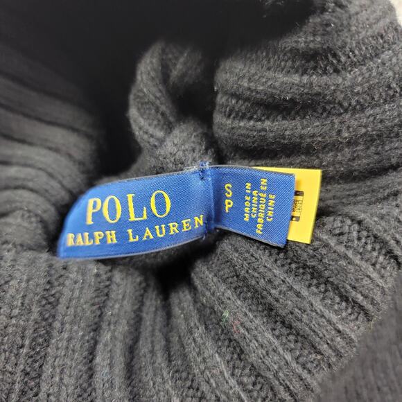 Polo Ralph Lauren Men’s Wool Cashmere Turtleneck Sweater Black Size S NWT - Picture 6 of 10